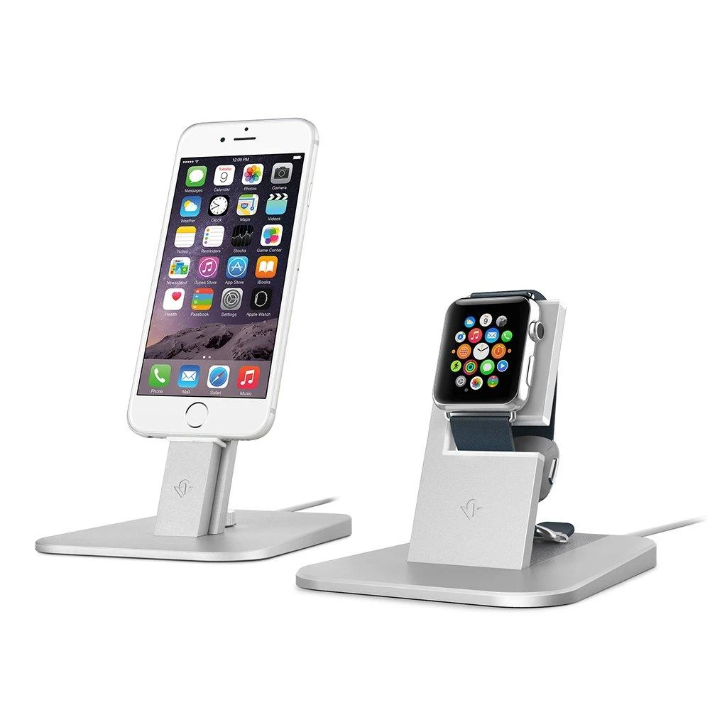 Dėklas „Twelve South HiRise“, skirta „Apple Watch“ – „Sidabrinis“