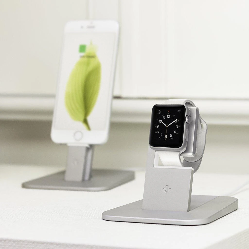 Dėklas „Twelve South HiRise“, skirta „Apple Watch“ – „Sidabrinis“