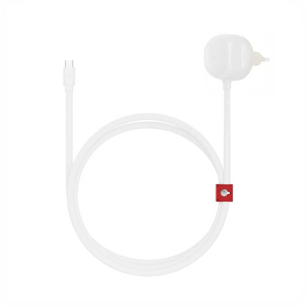 Twelve South PowerCord EU - kroviklis jungiama į tinklą 30W su kablem USB-C 1,2m (baltas/dune)