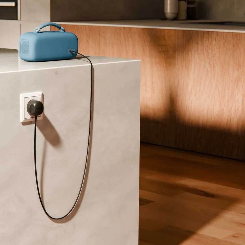 Twelve South PowerCord EU - kroviklis jungiama į tinklą 30W su kablem USB-C 3m (slate)