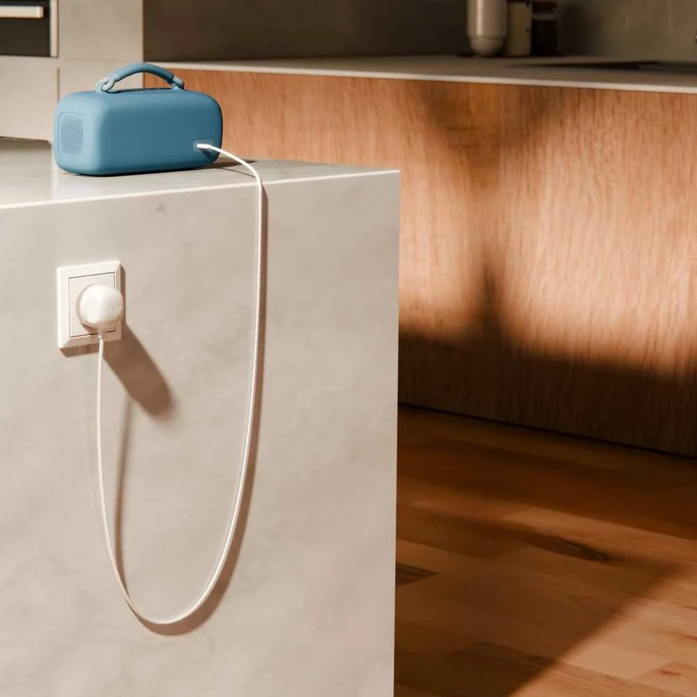 Twelve South PowerCord EU - kroviklis jungiama į tinklą 30W su kablem USB-C 3m (baltas/dune)