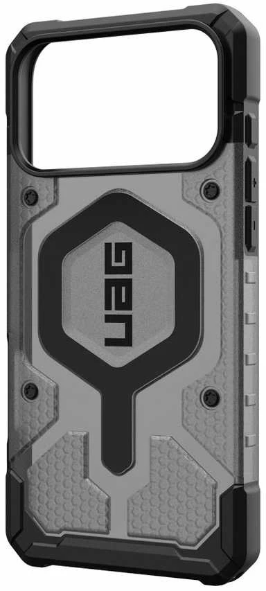 Dėklas Urban Armor Gear UAG Pathfinder Clear Magsafe, Ash/Juodas - iPhone 17 Pro Max