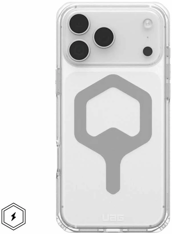 Dėklas „Urban Armor Gear“ UAG „Plyo Magsafe“, „Ice“/„Sidabrinis“ – „iPhone 17 Pro Max“