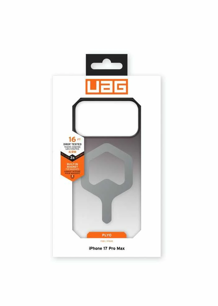 Urban Armor Gear UAG Plyo Magsafe dėklas, juodas/skaidrus ombre dėklas – iPhone 17 Pro Max