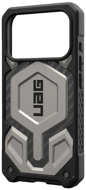 Urban Armor Gear UAG „Monarch Pro MagSafe“ dėklas, skirtas „iPhone 17 Pro“ – titano spalvos