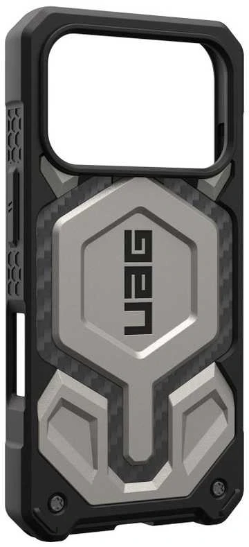 Urban Armor Gear UAG „Monarch Pro MagSafe“ dėklas, skirtas „iPhone 17 Pro“ – titano spalvos