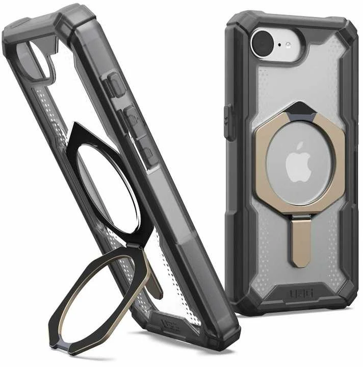 UAG Urban Armor Gear dėklas PLASMA XTE suderinamas su MagSafe, skirtas IPHONE 16e pelenai / titanas