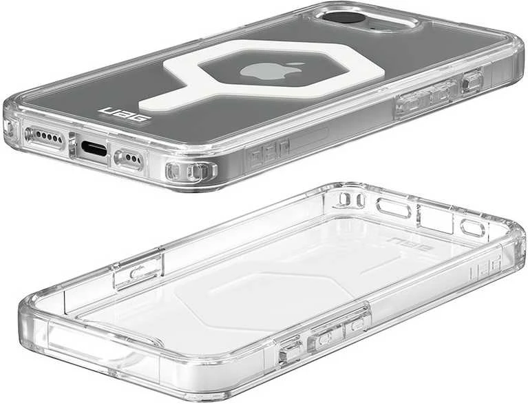 UAG Urban Armor Gear dėklas PLYO suderinamas su MagSafe, skirtas IPHONE 16e ice/baltas