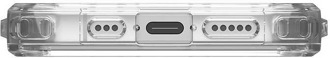 UAG Urban Armor Gear dėklas PLYO suderinamas su MagSafe, skirtas IPHONE 16e ice/baltas
