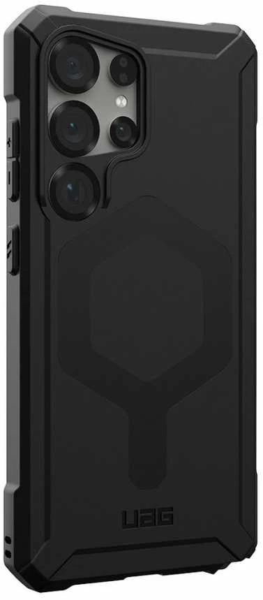 UAG Urban Armor Gear ESSENTIAL ARMOR MAGNET dėklas su įmontuotu magnetiniu moduliu, skirtu SAMSUNG S25 Ultra 5G juodas