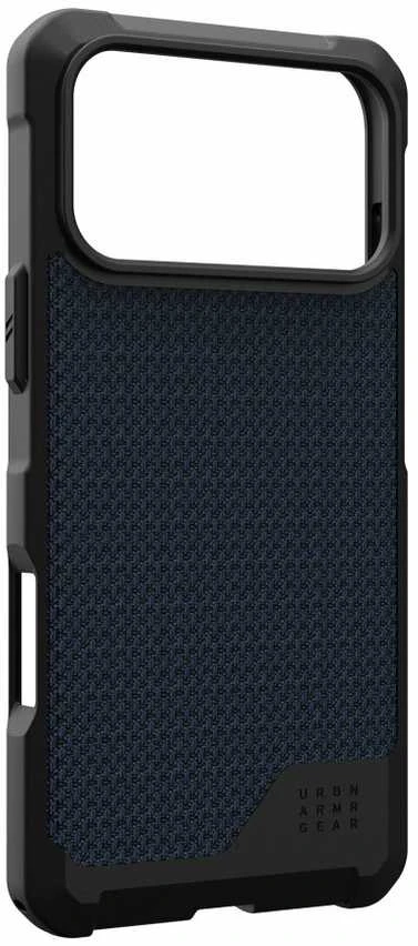 UAG Urban Armor Gear dėklas METROPOLIS LT, suderinamas su „MagSafe“, skirtas IPHONE 17 Pro Max, iš kevlaro ir malardo medžiagos.