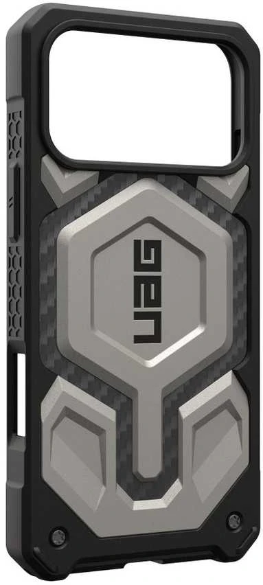 Urban Armor Gear UAG „Monarch Pro MagSafe“ dėklas, skirtas „iPhone 17 Pro Max“ – titano spalvos