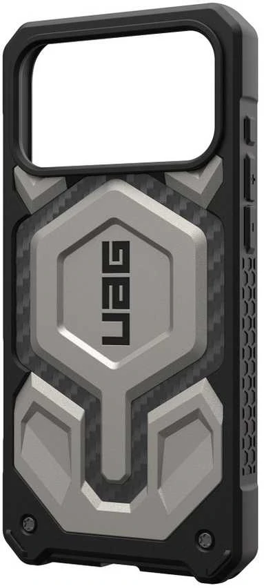Urban Armor Gear UAG „Monarch Pro MagSafe“ dėklas, skirtas „iPhone 17 Pro Max“ – titano spalvos