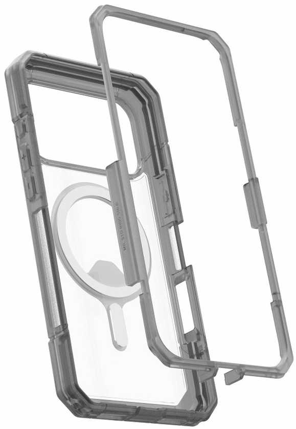 Dėklas Urban Armor Gear UAG Trooper MagSafe Case for iPhone 17 Pro Max - Clear Juodas