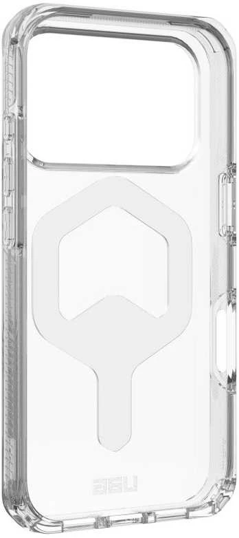 Urban Armor Gear UAG Plyo MagSafe dėklas, skirtas iPhone 17 Pro – skaidrus ir baltas