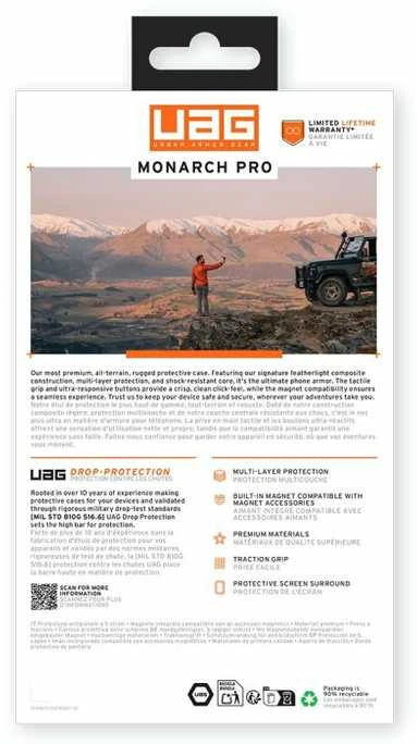 Dėklas Urban Armor Gear „UAG Monarch Pro“, anglies pluošto – „Samsung Galaxy S25+“