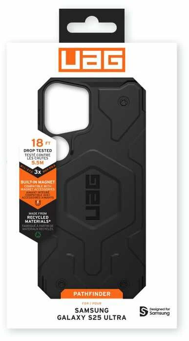 Dėklas Urban Armor Gear UAG Pathfinder w/ Magnet, Juodas - Samsung Galaxy S25 Ultra