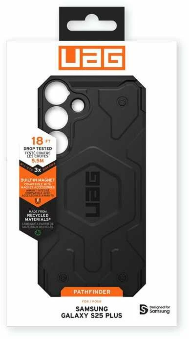 Dėklas Urban Armor Gear UAG Pathfinder w/ Magnet, Juodas - Samsung Galaxy S25+