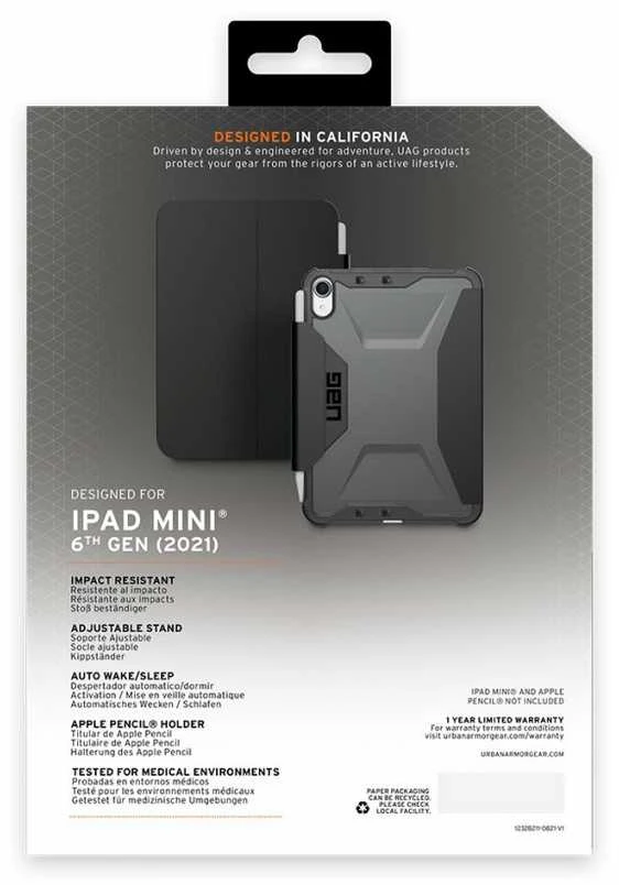 Urban Armor Gear UAG Plyo Folio do iPad mini 6G/7G juoda