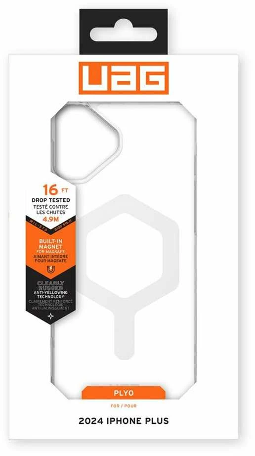 Urban Armor Gear UAG Plyo Magsafe Apple iPhone 16 Plus - dėklas telefonui baltos spalvos