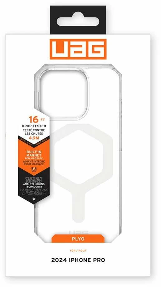 Urban Armor Gear UAG Plyo Magsafe Apple iPhone 16 Pro - dėklas telefonui baltos spalvos