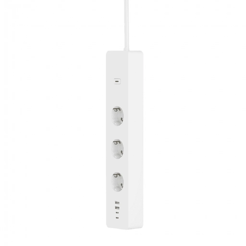 Išmanusis Wi-Fi ilgiklis, 3680W, su energijos matavimu, USB A + USB C, TUYA / Smart Life, WOOX