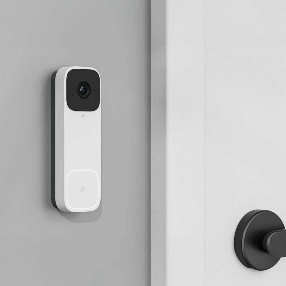 Woox Bevielis išmanusis Wi-Fi durų skambutis su vaizdo kamera 3MP, baltas, TUYA / Smart Life