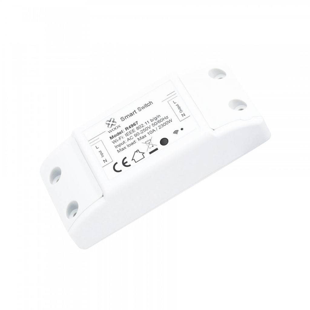 Išmanusis DIY jungiklis, 230VAC, 10A, 2200W, valdomas Wi-Fi, TUYA, WOOX