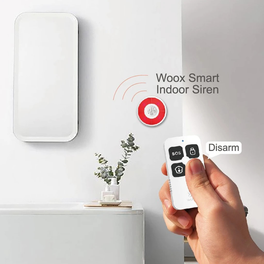 Išmanusis ZigBee 2 MQTT, TUYA nuotolinio valdymo pultelis apsaugos sistemai, WOOX