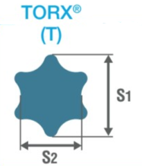 1/2" rankinis lizdas su Torx T30/60 mm antgaliu, Koken [4025-60 T30]