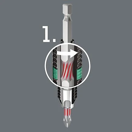 Antgalis PZ3x25 855/1 BDC, elastingas, Wera