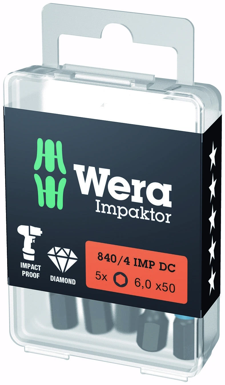 Antgalis 840/4 IMP DC Impaktor 6.0x50, Wera
