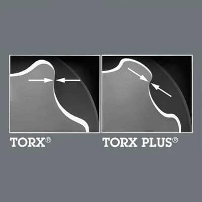Grąžtas 1/4" TorxPlus IPR antgalis varžtams su skylute ir apsauginiu kaiščiu, 9 dydis IPR/25mm, Wera [05134698001]