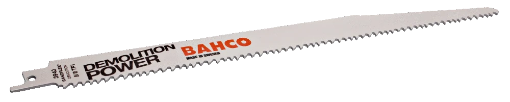 Bahco Tiesinio pjūklo geležtės Sandflex Bi-Metal 300mm*1,6mm DSL 5/8TPI, medžiui ir metalui su vinimis 2vnt