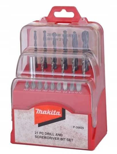 Grąžtas Grąžtų ir sukimo antgalių rinkinys Makita P-30829 21 dalies