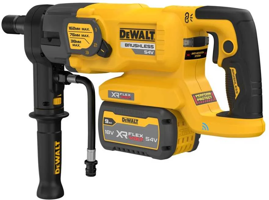 deimantinis gręžtuvas, 2x9Ah 54V DEWALT [DCD150X2-QW]