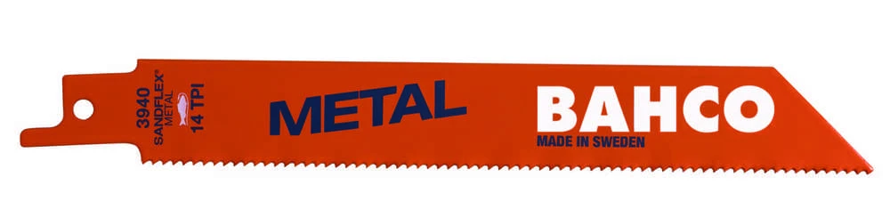 Bahco Tiesinio pjūklo geležtės Sandflex Bi-Metal 150mm*0,9mm ST 10TPI, metalui 5vnt