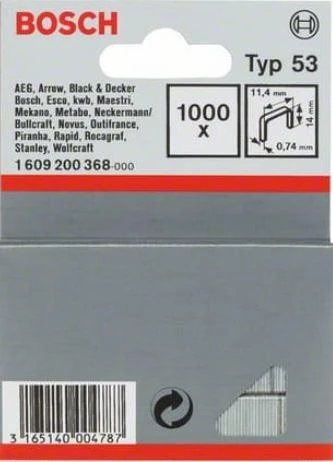 Bosch Apkabėlės, tipas 53 11,4x14 mm, 1000 vnt.