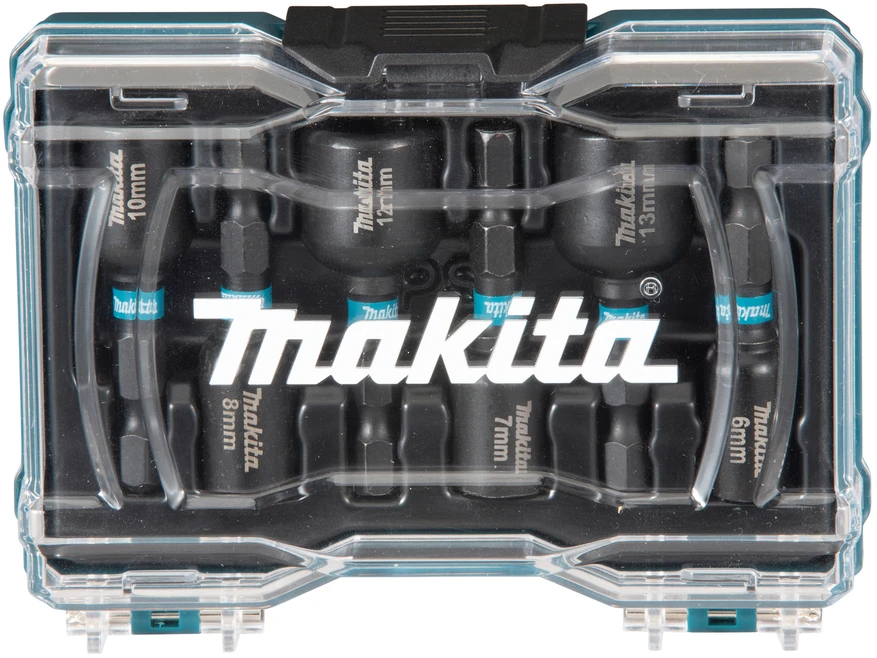 Makita IMPACT Juodas komplektas 6vnt. 1/4"(6, 7, 8, 9, 10, 12 ja 13 mm) E-15768