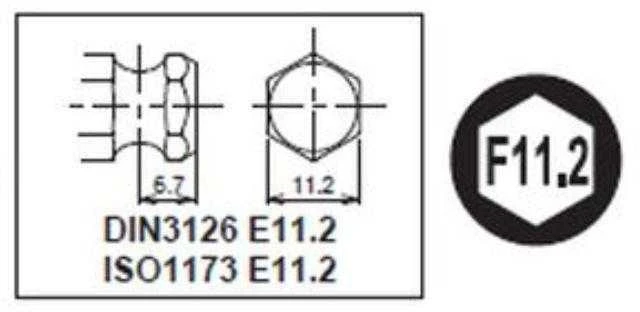 7/16 colių antgalis šešiakampiams varžtams, 10 mm, KOKEN [183H-35 10]