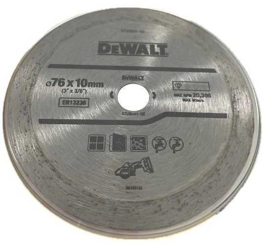 DEWALT DEIMANTINIS DISKAS PILNAS 76mm x 9,6mm SKIRTAS DCS438