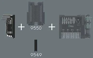 Wera Tool-Check Modular Hex-Plus 1, 7 vienetai