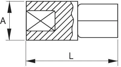 smūgio adapteris sumažinamas nuo 3/8" iki 1/4", IRIMO [162-65-1]
