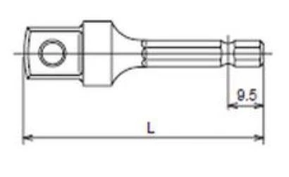 Adapteris KOKEN 135E-60B 1/4"-1/2"