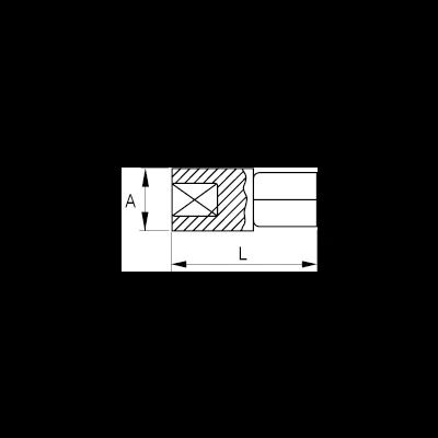 Grąžtas Adapteris iš 1/2" į 3/4" 45mm Bahco