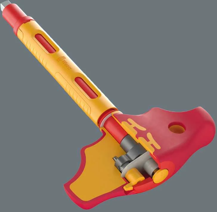 Izoliuotas adapteris, T formos rankena, 3/8", su terkšle, Wera [05005122001]