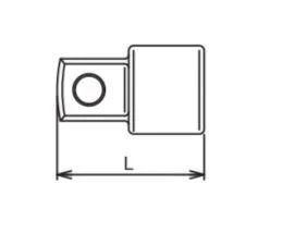 Adapteris KOKEN 3344A 3/8"-1/2"