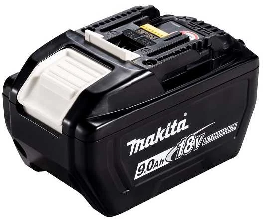 Makita 18V 9.0Ah akumuliatorius, kampinis vaizdas
