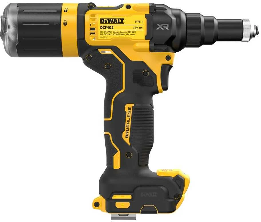 Akumuliatorinis kniediklis DeWalt DCF403NT-XJ; 18 V (be akumuliatoriaus ir pakrovėjo)