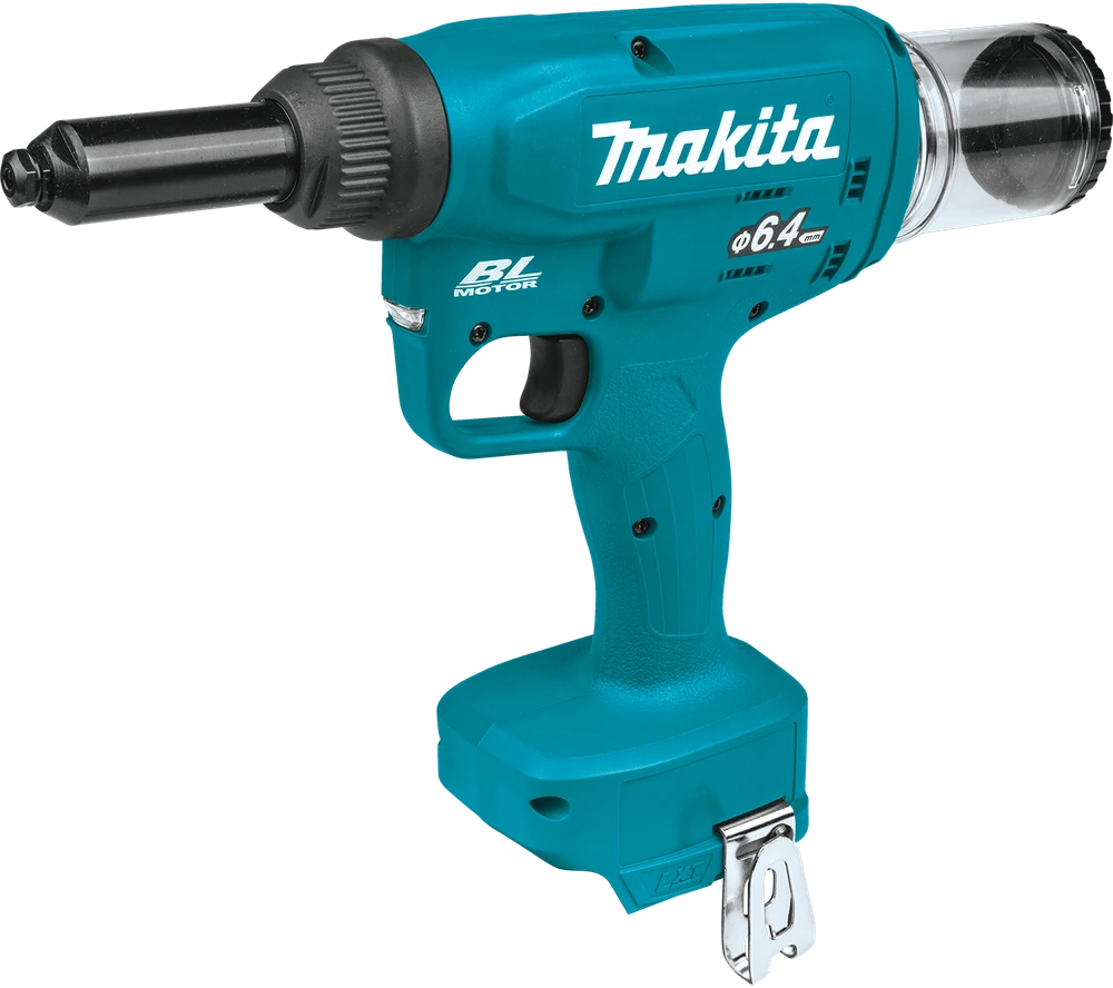 Akumuliatorinis, bešepetelinis kniediklis akliesiems kniedėms iki 6,4 mm, XPT serijos, 18 V ličio jonų, Makita [DRV250ZJ]